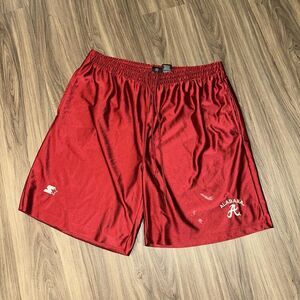 Men's Vintage Starter Shorts Maroon Red Alabama Crimson Tide XL *see Description